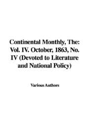 Tapa de The Continental Monthly
