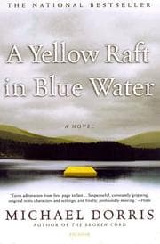 Tapa de A yellow raft in blue water