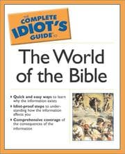 Tapa de Complete Idiot's Guide  to the World of the Bible