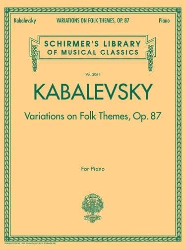 Tapa de Variations on Folk Themes, Op. 87