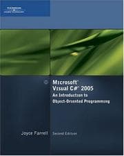 Tapa de Microsoft Visual C# 2005, An Introduction to Object-Oriented Programming