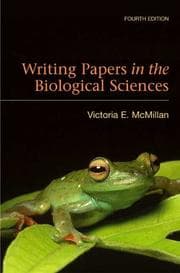 Tapa de Writing papers in the biological sciences