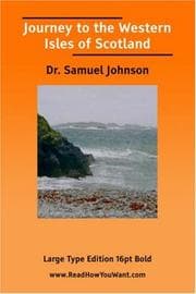 Tapa de Journey to the Western Isles of Scotland