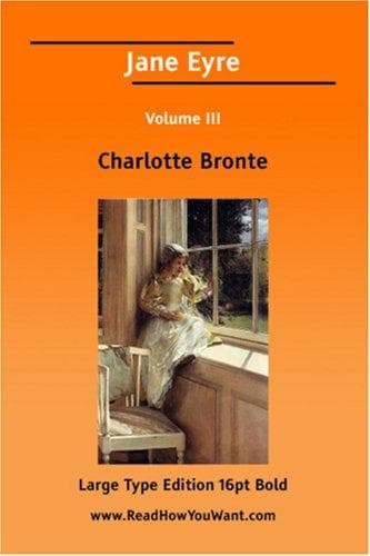 Tapa de Jane Eyre Volume III