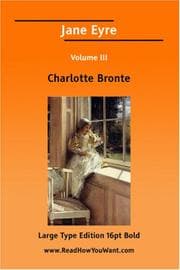 Tapa de Jane Eyre Volume III