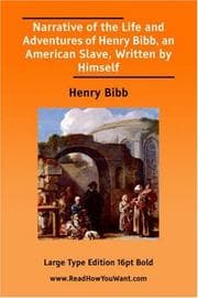 Tapa de Narrative of the Life and Adventures of Henry Bibb, an American Slave, Written by Himself