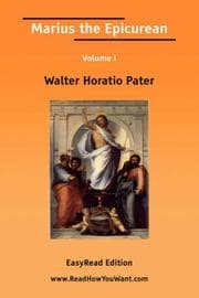 Tapa de Marius the Epicurean Volume I