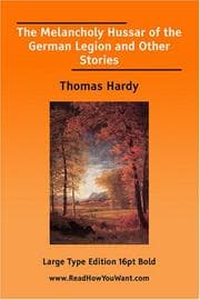 Tapa de The Melancholy Hussar of the German Legion and Other Stories