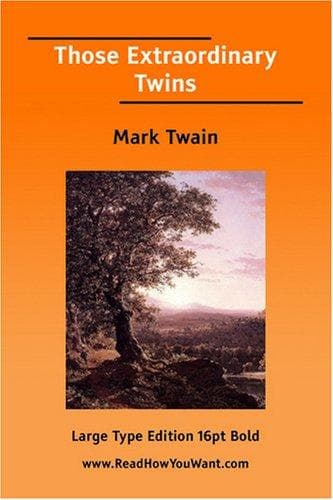Tapa de Those Extraordinary Twins (Large Print)