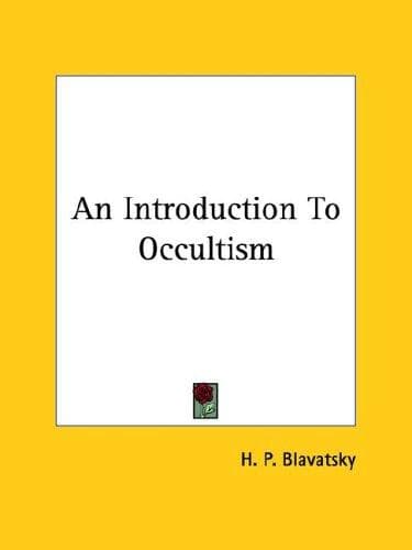 Tapa de An Introduction To Occultism