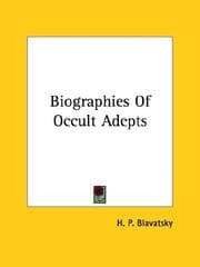 Tapa de Biographies Of Occult Adepts