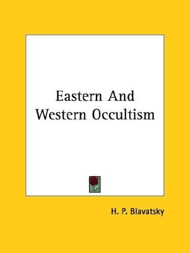 Tapa de Eastern And Western Occultism