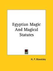 Tapa de Egyptian Magic And Magical Statutes