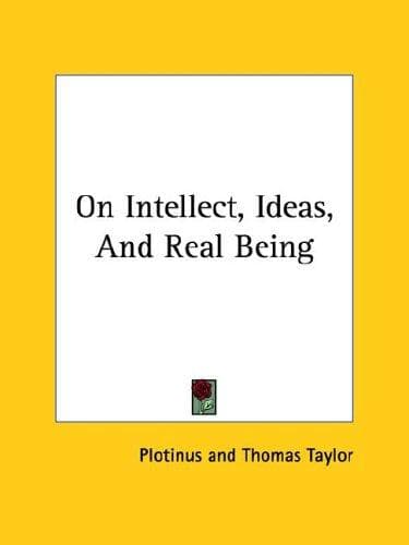 Tapa de On Intellect, Ideas, And Real Being