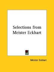 Tapa de Selections from Meister Eckhart