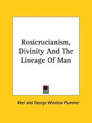 Tapa de Rosicrucianism, Divinity And The Lineage Of Man