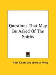 Tapa de Questions That May Be Asked Of The Spirits