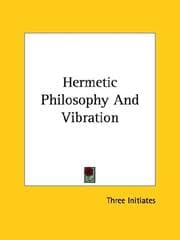 Tapa de Hermetic Philosophy And Vibration
