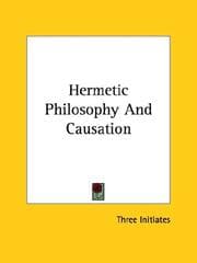 Tapa de Hermetic Philosophy And Causation