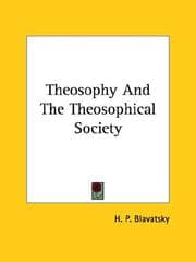 Tapa de Theosophy And The Theosophical Society