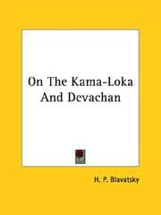 Tapa de On The Kama-Loka And Devachan