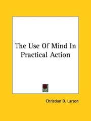 Tapa de The Use Of Mind In Practical Action