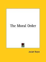 Tapa de The Moral Order