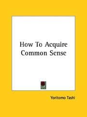 Tapa de How To Acquire Common Sense