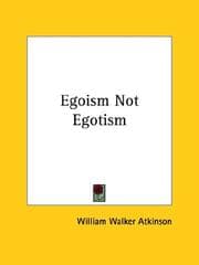 Tapa de Egoism Not Egotism