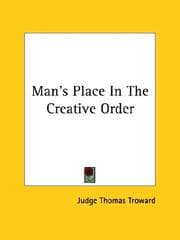 Tapa de Man's Place In The Creative Order