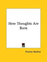 Tapa de How Thoughts Are Born
