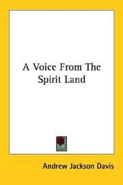 Tapa de A Voice From The Spirit Land
