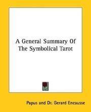Tapa de A General Summary Of The Symbolical Tarot