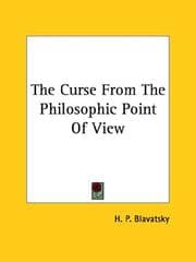 Tapa de The Curse From The Philosophic Point Of View