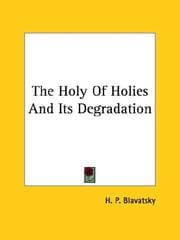 Tapa de The Holy Of Holies And Its Degradation