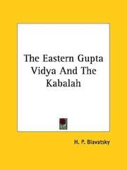 Tapa de The Eastern Gupta Vidya And The Kabalah