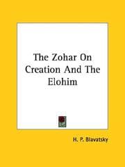 Tapa de The Zohar On Creation And The Elohim