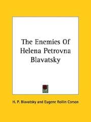 Tapa de The Enemies Of Helena Petrovna Blavatsky
