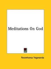 Tapa de Meditations On God