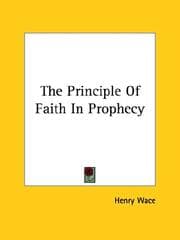 Tapa de The Principle Of Faith In Prophecy