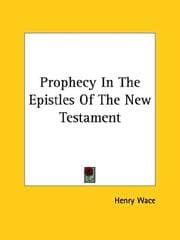 Tapa de Prophecy In The Epistles Of The New Testament