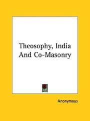 Tapa de Theosophy, India And Co-Masonry