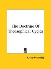 Tapa de The Doctrine Of Theosophical Cycles