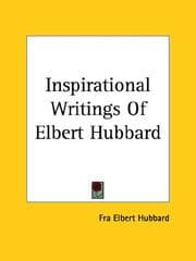 Tapa de Inspirational Writings Of Elbert Hubbard