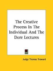 Tapa de The Creative Process In The Individual And The Dore Lectures