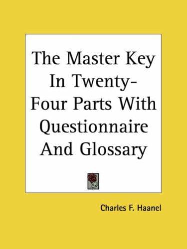 Tapa de The Master Key in Twenty-four Parts With Questionnaire And Glossary