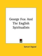 Tapa de George Fox And The English Spiritualists