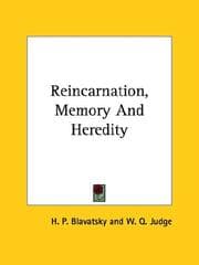 Tapa de Reincarnation, Memory And Heredity