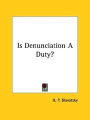Tapa de Is Denunciation A Duty?