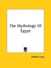 Tapa de The Mythology Of Egypt